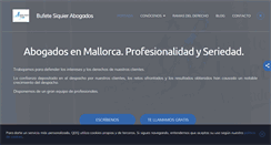 Desktop Screenshot of bufeteabogadosmallorca.com